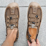 Mens Sandals Summer Breathable Mesh Sandals Men Outdoor Casual Lightweight Beach Sandals Fashion Men Shoes Large Size