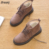 Autumn Winter Shoes Women Boots Warm Plush Cold Winter Women Ankle Boots Casual Woman Cotton Shoes