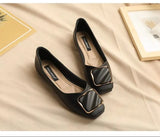 Shoes Women 2023 New Fashion Square Breathable Casual Black Comfortable Work Shoes Soft Large Size Women's Loafers