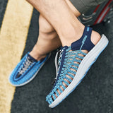 Men Shoes Designer Hand-woven Men Sandals Summer 2023 Breathable Loafer Men Casual Shoes Comfortable Fashion Beach Sandals