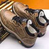 Men's Shoes 2023 New Mountaineering Outdoor Leisure Sports Shoes Thickened Leather Shoes Large Size Outdoor Mountaineering