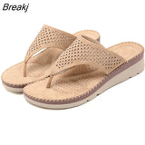 Summer Shoes Women Sandals Wedge Beach Slippers Wedges Summer Women Shoes Beach Flip Flops Slippers Ladies Shoes