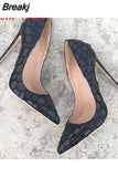 Shoes Sexy Womens Black High Heel Shoes Pointed Toe Apricot Party Stiletto Heels plus size 33 34 YG025