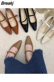 Woman Shoe Autumn Round Toe Female Footwear Modis Moccasin Fall Boat Summer Pointed Toe Dress New 2023 Flat Basic
