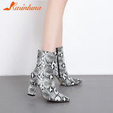 Pointed Toe Woman Ankle Boots 2023 Winter Fashion Cool Women Shoes With Metal Decoration Women Ankle Boots