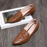 New Mid Heel Casual Shoes for Women Heels Wedding Hollow Out Black Square Heel Formal Shoes Work Lady Fall Zapatilla