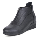 Women 2023 New Zipper Ankle Boots Women Warm Fur Casual Snow Boots Female Non Slip Comfort Short Boots Mujer