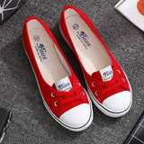 Women Shoes Fashion Comfortable Sports Sneakers Female Flats Trend Breathable Casual Canvas Shallow Shoes Women's
