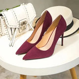 Sexy High Heels Pointed Students Wild Nude Thin Heels Single Shoes Elegant Dress Party Pumps Small Size Womens Shoes