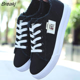 Hot New 2021 Spring Summer Women Canvas Shoes flat sneakers women casual shoes low upper lace up white shoes