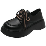 Woman Flats Shallow Mouth Dress Basic PU Rubber Med Shoes Woman Flats Shallow Mouth Dress Med PU