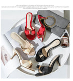 Summer 2023 Low-heeled Women's Shoes Fine-heeled Daily Slippers Sexy Fashion New 41 42 43 Large
