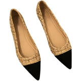 Shoes Shallow Mouth Pointed Toe 2023 Fashion Women's Casual Female Sneakers Soft Flats Mixed Colors Moccasins Summer