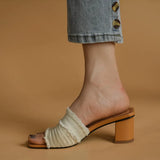Heels Slippers Women Wear Thick Heels Sandals Women 2024 New Summer Fashion Women's Sandalias De