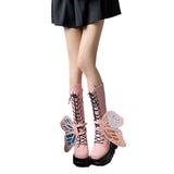 Breakj Thick Bottom Boots 2025 New Punk-Style Personality Butterfly Slope And Thick Bottom High