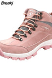 Sneakers Plush Women Hiking Shoes Women's Camping Sneakers Breathable Shoes Plus Size 35-46 Slip-on Keep Warm De