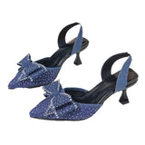 Breakj Women 2025 Fine Heel Tip Hollow Water Drill Bow Bow Large-Size