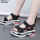 Summer Vacation Beach Sandales Women Platform Sandals Rome Shoes Woman Sport Sandals High Heel Casual Shoes Ladies