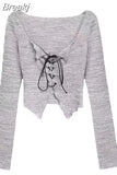 Summer Korean Fashion Suit 2 Piece Set Casual Strap Black Camis + Long Sleeve Knitted Crop Tops Thin Pure Color Blouse