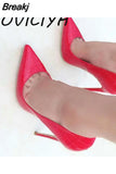Women 12cm High Heels Fashion Girl Pumps High Heeled Pointed Toes Wedding Party Shoes High Heels Thin heels QP054