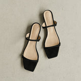 Fashion Minimalist Two Part Slide Sandals Women Slippers Summer New Outdoor Beach Flat Sandals Non-slip Slides Woman