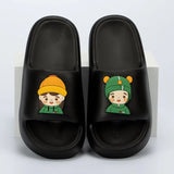 Platform House Slippers Women 2024 Summer Kawaii Non Slip Bathroom Flip Flops Woman Eva Soft Thick Bottom Slides