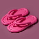 Color Summer Beach Flip Flops Women Soft Sole Cloud Slippers Woman Casual Non Slip Outdoor Slides Flat Sandals Women