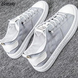 Men's Shoes Summer Breathable Old Beijing Cloth Shoes A Pedal Lazy Canvas Tide Shoes Trend All-match Small White Casual
