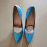 blue extreme 12cm high heel pointed toe new ladies high-heeled shoes women's shoes party wedding 10cm 8cm QP067