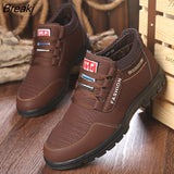 Sale Genuine Leather Shoes Men Comfortable Cowhide Sneakers Men waterproof Non-Slip outdoor shoes Casual