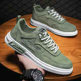 Men Vulcanize Shoes New Summer Breathable Comfortable Men Sneakers Canvas Shoes for Male Hard-Wearing Flats Casual