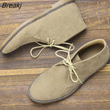 Men's Suede Desert boots high quality American Style Casual Ankle boots Handmade Shoes for