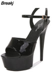 Shoes Ladies Sexy Pumps Pole Dance Shoes Women Plus Size 43 Women Classic 15cm Super High Heels Sandals Female