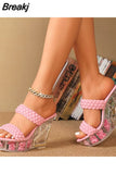 High Heeled Women Sandals 2023 European Style Sexy Nightclub Queen High Heel Crystal Pump Solid Color Lady Sandals