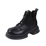 Breakj Martin Boots Women 2025 Autumn/Winter New Round Head Thick Bottom V Mouth With Low-T-Crash Women's
