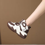 Casual Platform Sport Shoes for Women Lace Up Thick Soled Sneakers Ladies Heighten Casual Shoes Woman Chaussure