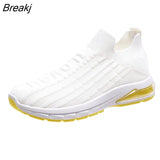 Women's Large Size Tennis Casual Shoes Increase Fashion Thick-soled Sneakers Light Vulcanized Socks Air Cushion Breathable