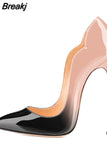 brand shoes plus size 33-45 pointed 12cm high stiletto heels 10cm 8cm shallow fashion classic women pumps QP042