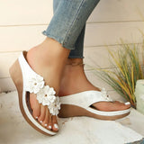 Breakj 2025 Flower Sandals Women's Line Leisure Beachside Slopes And Comfortable Large-Size