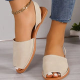 Women's Sandals Fashion Open Toe Summer New Flat Shoes Casual Banquet Women's Slip-ons Casual Shoes Plus Size 43 Zapatos