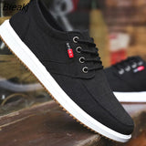 Canvas Shoes Men Vulcanize Shoes Fashion Classic Casual Shoes Mens Comfortable Lace Up Flats Male Breathable Walking