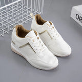 Woman 2024 Trend Summer Wedge Platform Casual Shoes Women Lace Up Sports Shoes Woman Non Slip Breathable