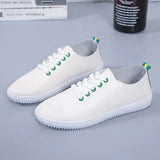 for Women 2023 Spring Women White Casual Shoes Breathable Flats Fashion Soft Lace-up Women Sneakers Zapatos De