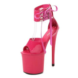 Color Shoes Stripper Heels Women Sandals Sexy Shoes Party Club Sandals 17 CM Platform High-heeled Wedding Shoes Pole