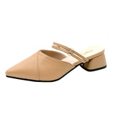 Breakj And Cool Slippers Women's Summer 2025 New Half-Slippers Korean Version Inside And Outside Wear High And Female