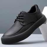 Men Casual Shoes lace up fashion Genuine Leather Board Shoes outdoor Shoes Zapatos Casuales Hombres handmade oxfords Men