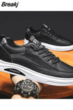 Men New Autumn Leather Casual Shoes Men's Design Sneakers 2023 Fashion Comfortable Outdoor Flats Loafers Plus Size