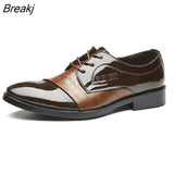 Shoes Men 2023 Autumn Men Shoes Low-top Solid Wedding Shoes Color Fashion Oxford Pointed Office