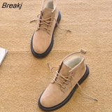 Autumn Winter Shoes Women Boots Warm Plush Cold Winter Women Ankle Boots Casual Woman Cotton Shoes