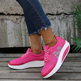 Casual Women Shoes Platform Flat Shoes Ladies Car Sewing Fitness Shoes New Fashion Healthy Wedge Sneakers Size